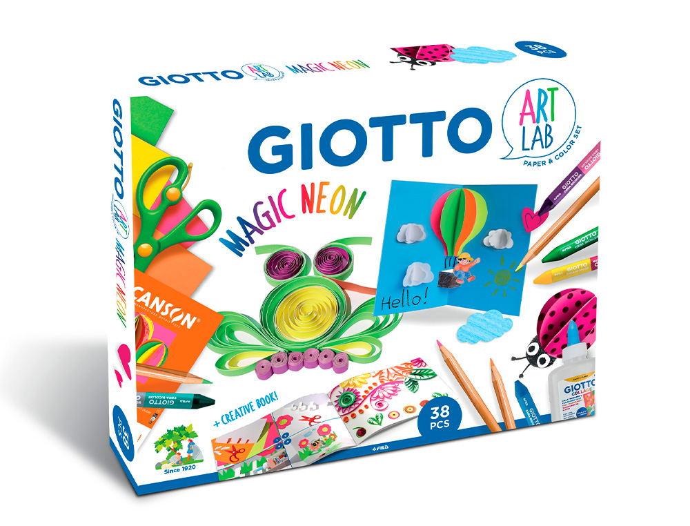 SET CREATIVO GIOTTO ART LAB MAGIC NEON