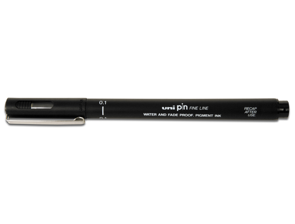 ROTULADOR UNIBALL PIN CALIBRADO MICROMETRICO 0,8 MM COLOR NEGRO