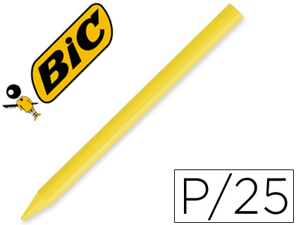 LAPICES PLASTIDECOR UNICOLOR AMARILLO-04 CAJA CON 25 LAPICES