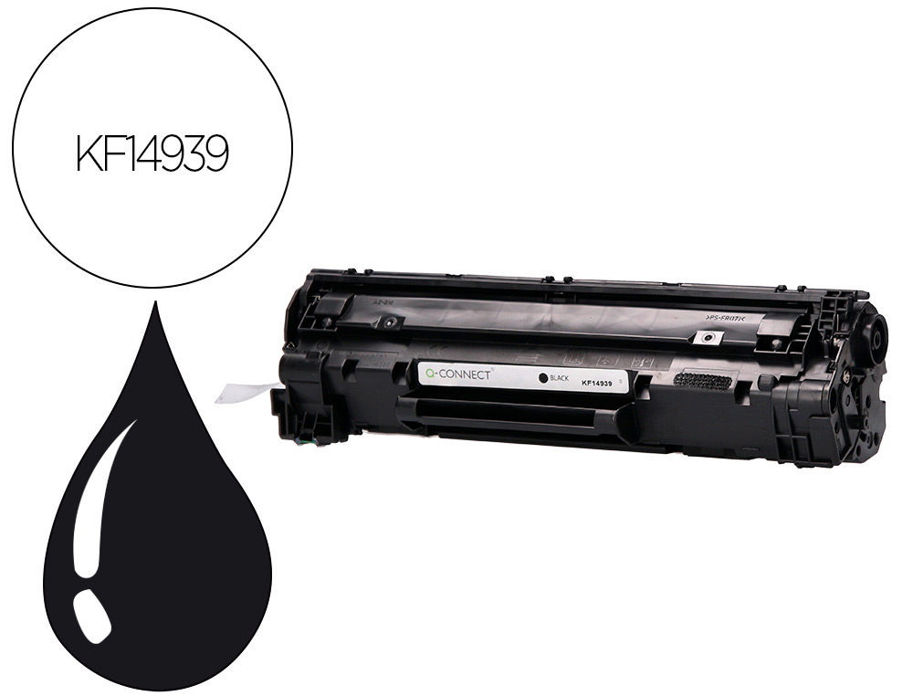 TONER Q-CONNECT COMPATIBLE HP CE285A PARA LASERJET P1102/P1102W/M1212NF MFP/M1217NFW MFP/M1132MFP -1.600PAG- NEGRO