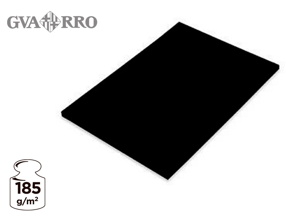 CARTULINA GUARRO NEGRA 50X65 CM 185 GR
