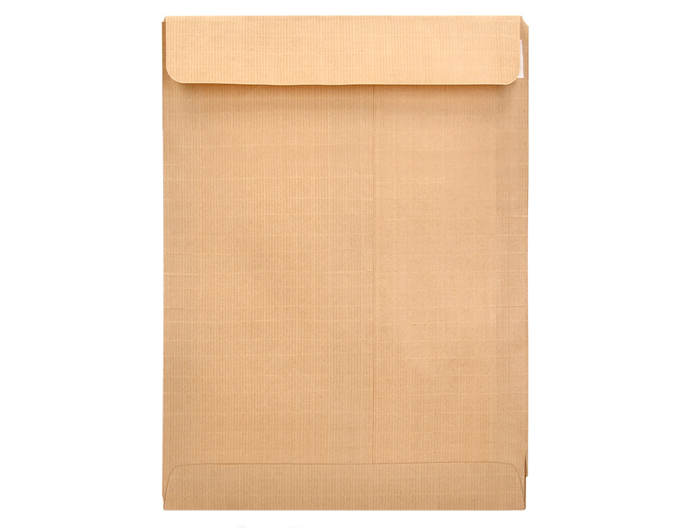 SOBRE LIDERPAPEL BOLSA ARMADO KRAFT ENVIO SEGURIDAD 260X360 MM SOLAPA TIRA DE SILICONA 120 GR CAJA DE 100 UNIDADES