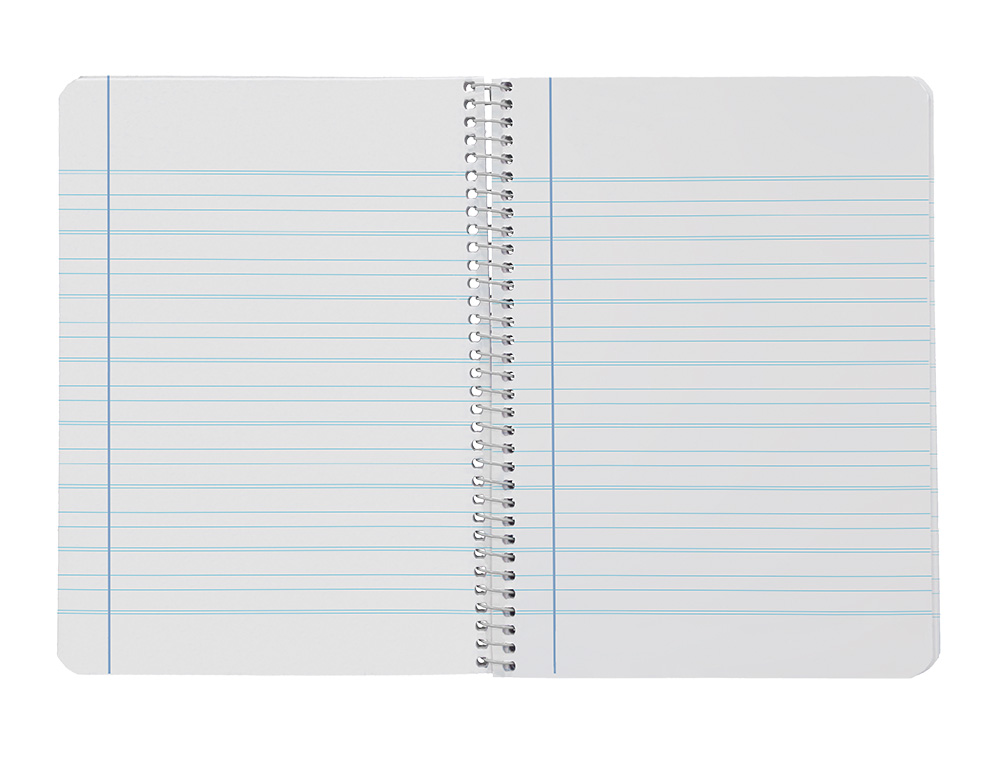 CUADERNO ESPIRAL LIDERPAPEL CUARTO WITTY TAPA DURA 80H 75GR RAYADO MONTESSORI 5 MM COLORES SURTIDOS