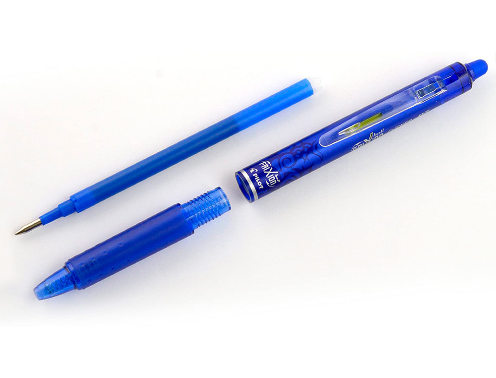 BOLIGRAFO PILOT FRIXION CLICKER BORRABLE 0,7 MM PUNTA MEDIA AZUL EN BLISTER