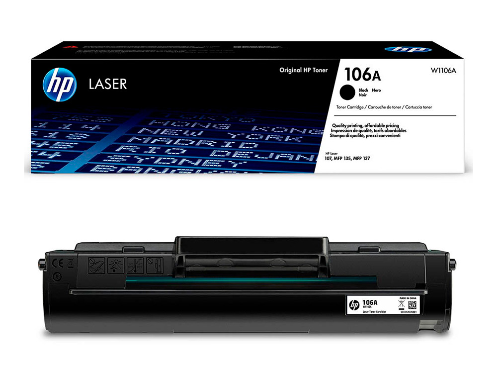 TONER HP LASER 107A/W, MFP 135ANEGRO 106A
