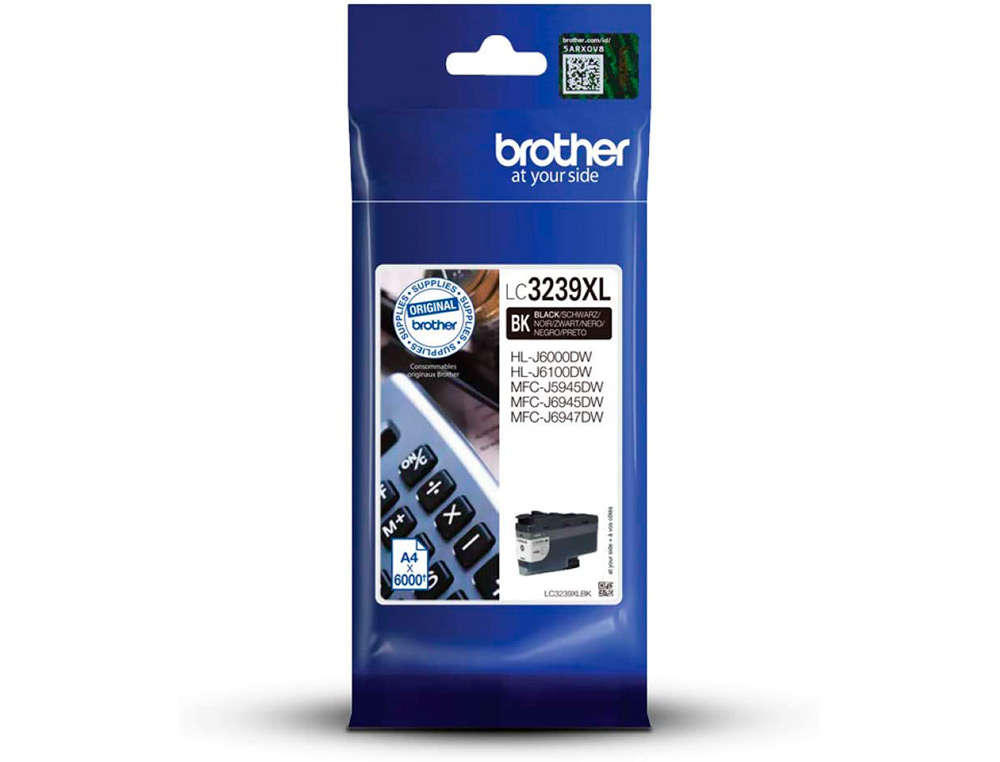 INK-JET BROTHER LC3239XLBK MFC-J6945DW / MFC-J5945DW / HL-J6000DW NEGRO 6000 PAGINAS