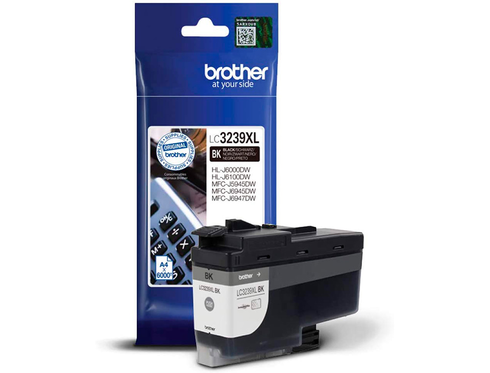 INK-JET BROTHER LC3239XLBK MFC-J6945DW / MFC-J5945DW / HL-J6000DW NEGRO 6000 PAGINAS