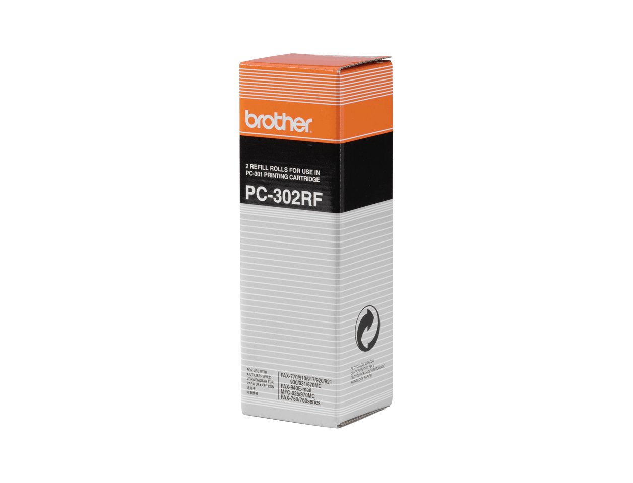 REPUESTO FAX BROTHER PC302RF DE TRANSFERENCIA TERMICA DURACION 235 PAGINAS PACK DE 2 UNIDADES
