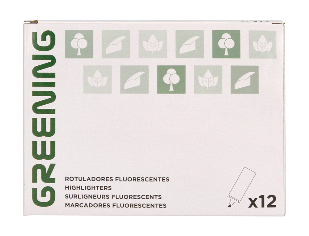 ROTULADOR GREENING FLUORESCENTE PUNTA BISELADA ROSA