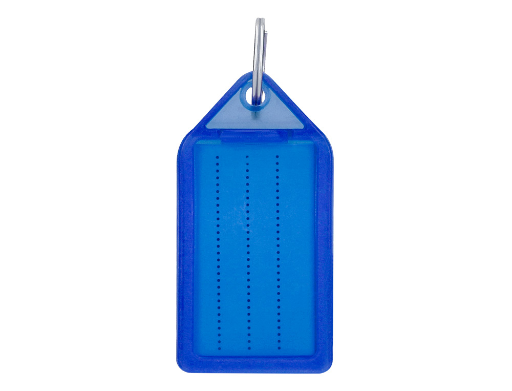 LLAVERO PORTAETIQUETAS Q-CONNECT PREMIUM COLOR AZUL CAJA DE 40 UNIDADES