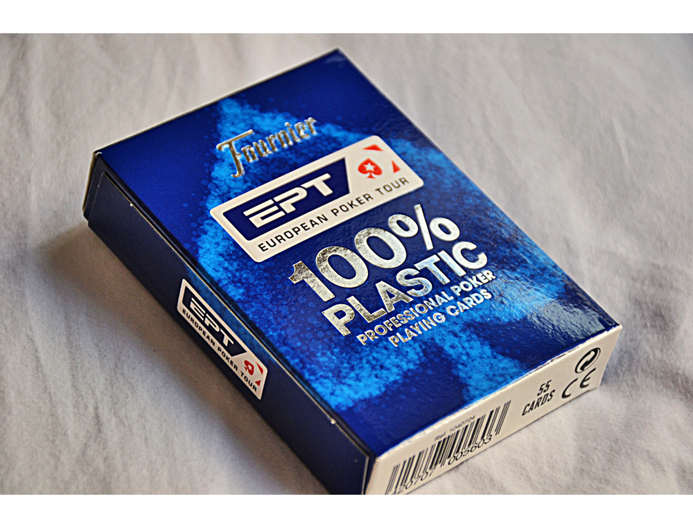 BARAJA FOURNIER POKER INGLES PLASTICO EUROPEAN POKER TOUR INDICE GIGANTE