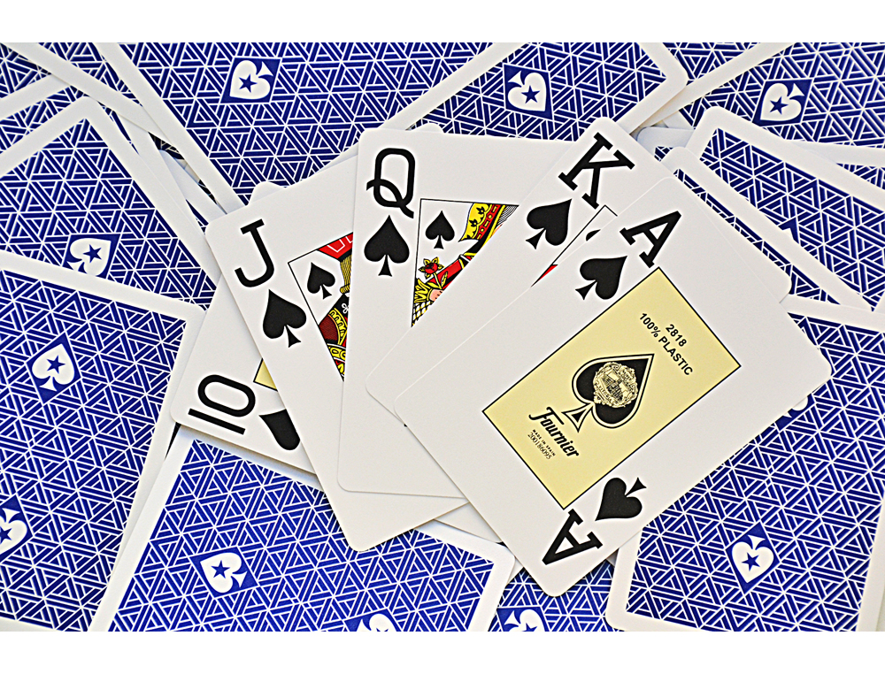 BARAJA FOURNIER POKER INGLES PLASTICO EUROPEAN POKER TOUR INDICE GIGANTE