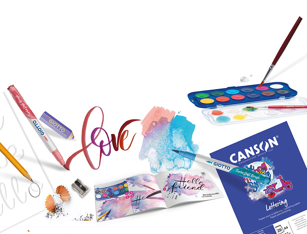 SET CREATIVO GIOTTO ART LAB FANCY LETTERING