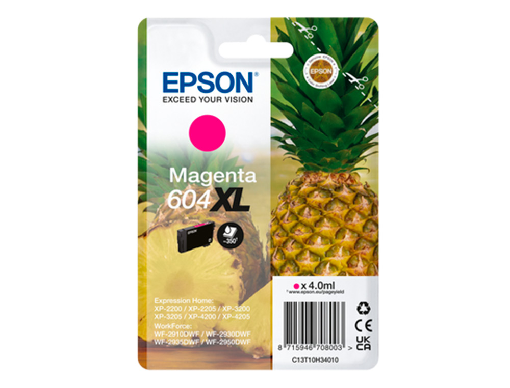 INK-JET EPSON 604XL EXPRESSION HOME XP-2200 / 2205 / 3200 / 3205 / 4200 / 4205 / WF-2910 SERIES COLOR
