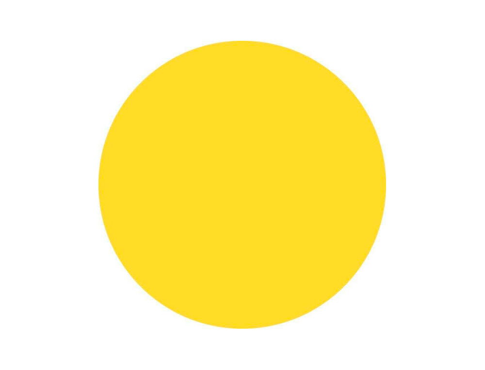 GOMETS LIDERPAPEL AUTOADHESIVO CIRCULOS 10,5 MM AMARILLO ROLLO DE 6000 UNIDADES EN CAJA DE CARTON