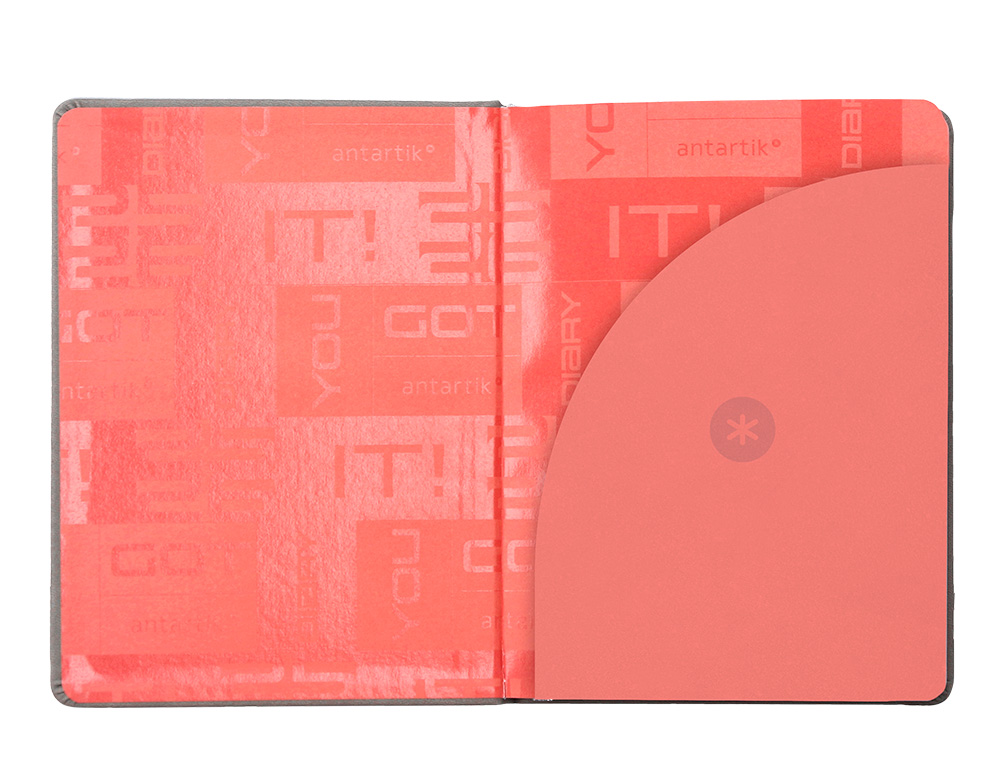 AGENDA ESCOLAR ANTARTIK 25-26 ENCUADERNADA GO! SIMIL PIEL GRIS SEMANA VISTA A5 BILINGE PAPEL FSC 80 GR