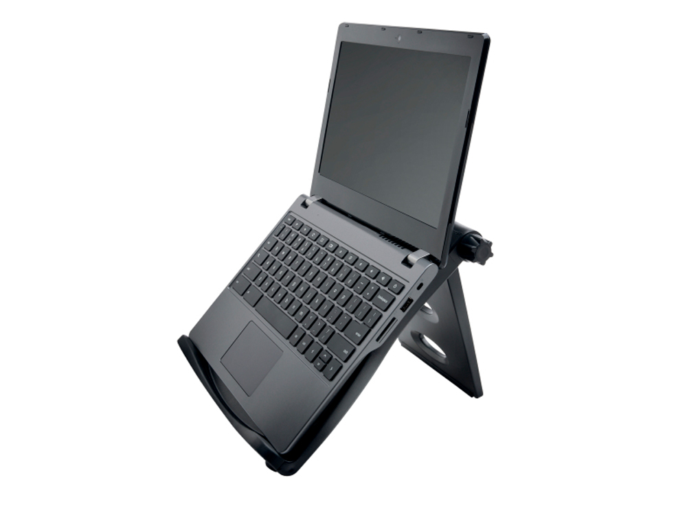 SOPORTE KENSINGTON PARA PORTATIL CON VENTILACION SMARTFIT EASY RISER ECOLOGICO COLOR NEGRO 295X275 MM
