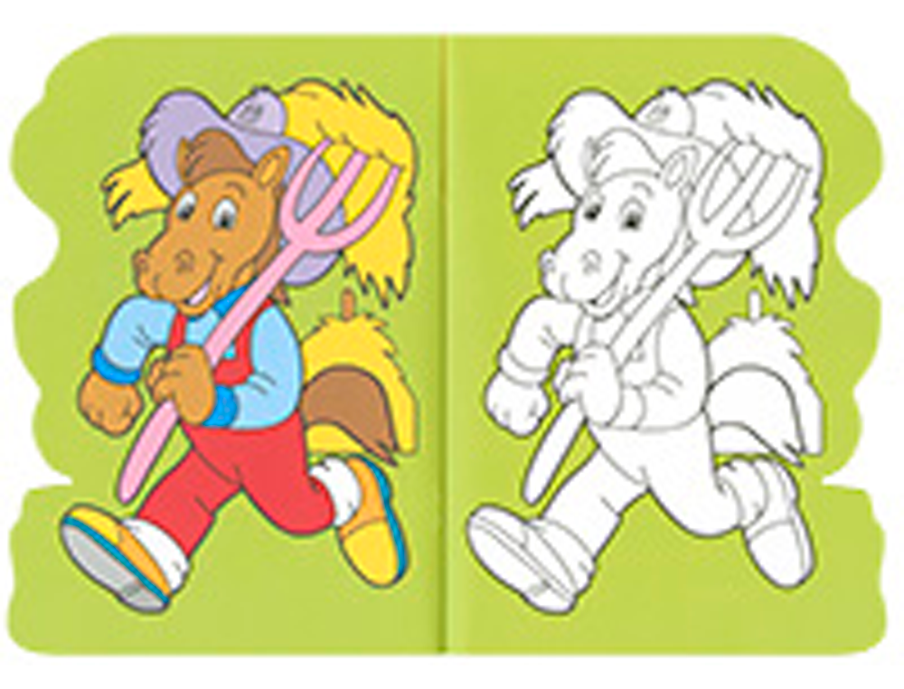 CUADERNO DE COLOREAR SUSAETA TROQUELADO 16 PAGINAS 20X28 CM