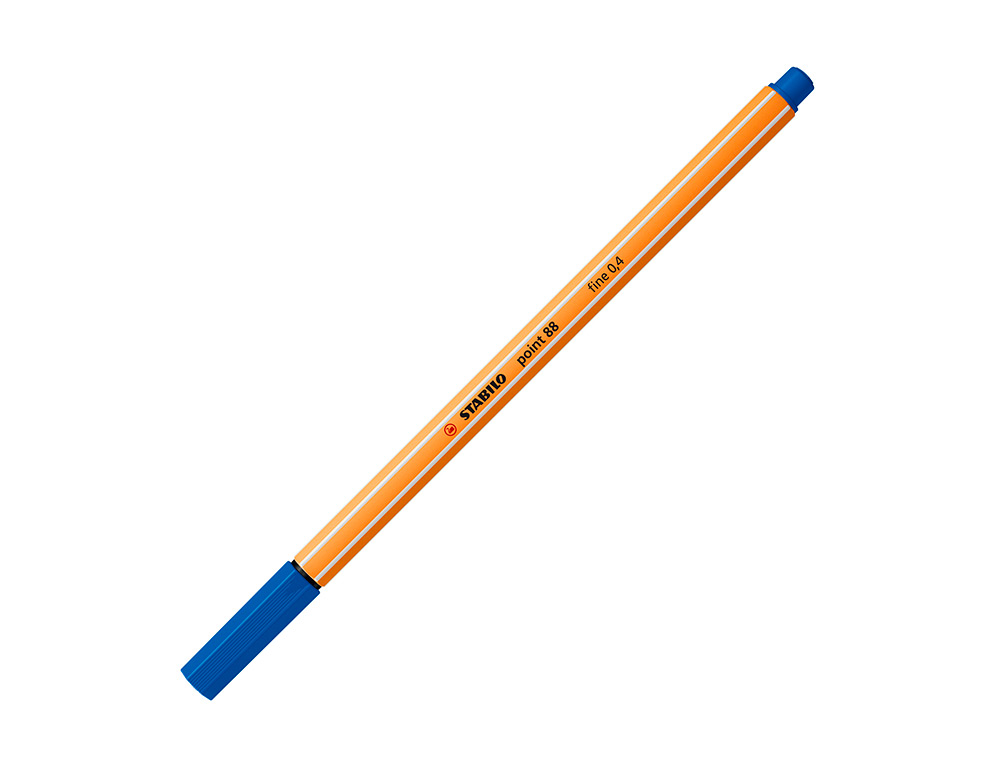 ROTULADOR STABILO PUNTA DE FIB RA POINT 88 AZUL OSCURO PUNTA FINA 0,4MM