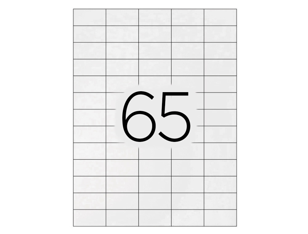 ETIQUETA ADHESIVA Q-CONNECT KF00573 -TAMAO 38,1X21,2 MM -FOTOCOPIADORA -LASER -INK-JET-CAJA CON 100 HOJAS DIN A4