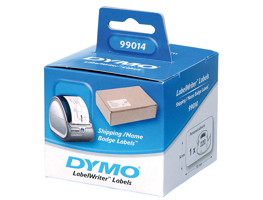 ETIQUETA ADHESIVA DYMO 99014 -TAMAO 101X54 MM PARA IMPRESORA 400 220 ETIQUETAS USO ENVIOS