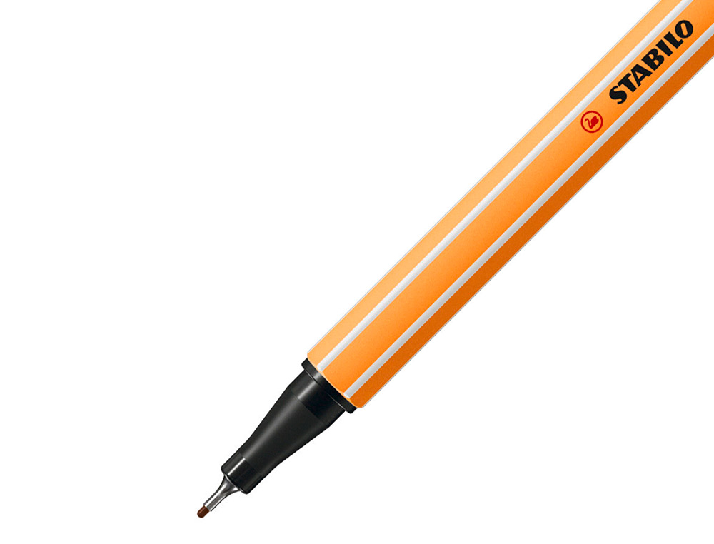 ROTULADOR STABILO PUNTA DE FIB RA POINT 88 MARRON PUNTA FINA 0,4MM