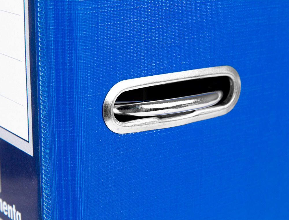 MODULO LIDERPAPEL 2 ARCHIVADORES FOLIO 2 ANILLAS MECANISMO DE PALANCA 75MM AZUL