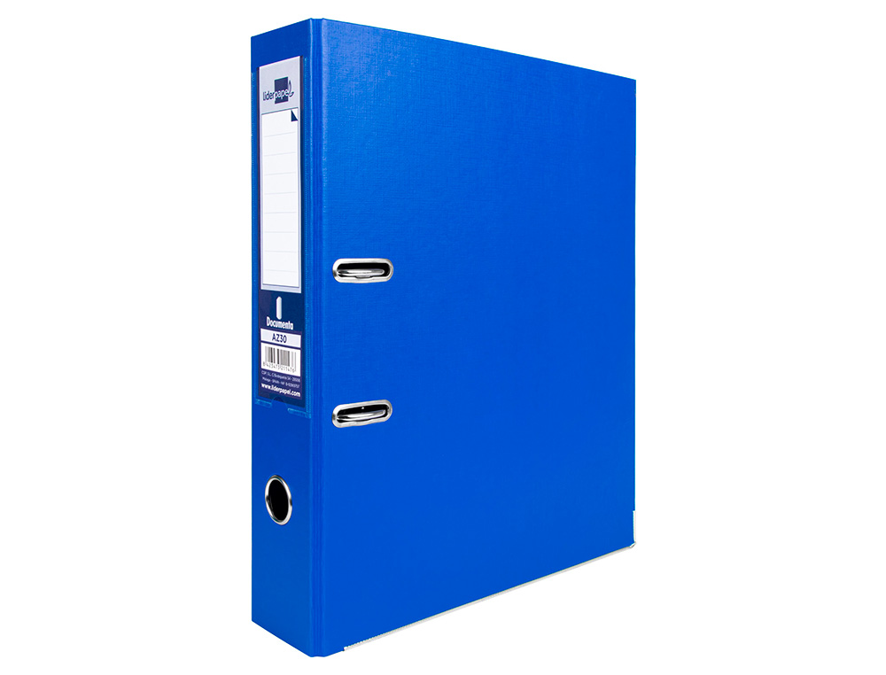 MODULO LIDERPAPEL 2 ARCHIVADORES FOLIO 2 ANILLAS MECANISMO DE PALANCA 75MM AZUL