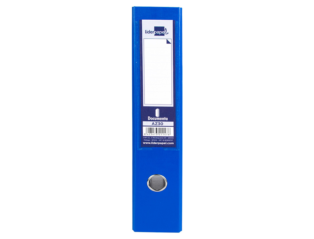 MODULO LIDERPAPEL 2 ARCHIVADORES FOLIO 2 ANILLAS MECANISMO DE PALANCA 75MM AZUL