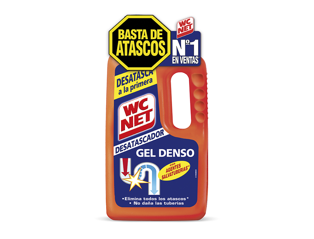 DESATASCADOR DE TUBERIAS GEL WC NET ENERGY BOTELLA DE 1 LITRO