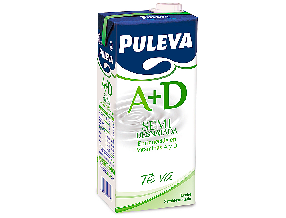 LECHE PULEVA SEMIDESNATADA BRIK DE 1 LITRO