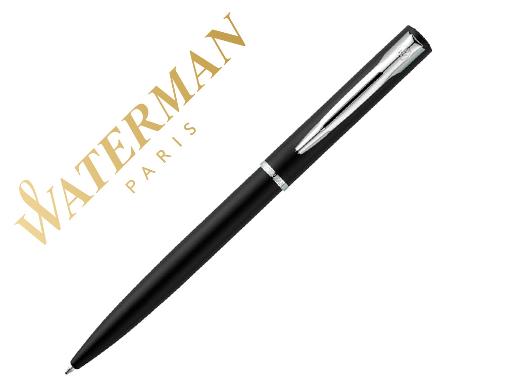 BOLIGRAFO WATERMAN ALLURE LACA NEGRA EN ESTUCHE DE REGALO