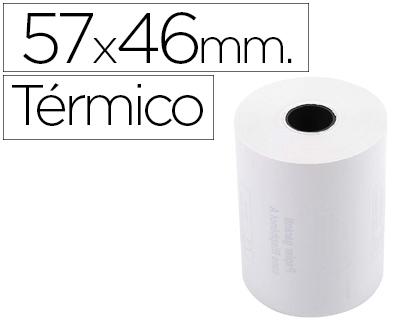 ROLLO SUMADORA EXACOMPTA TERMICO 57 MM X 46 MM 55 G/M2 SIN BISFENOL A