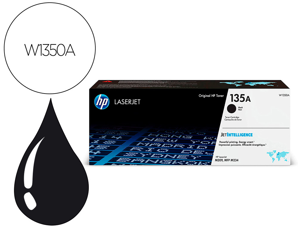 TONER HP 135A LASERJET M209 / MFP M234 NEGRO 1100 PAGINAS