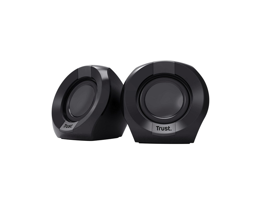 ALTAVOCES TRUST POLO 2.0 4W USB CONTROL DE VOLUMEN COLOR NEGRO