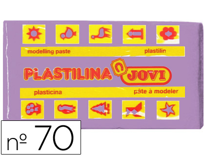 PLASTILINA JOVI 70 LILA UNIDAD TAMAO PEQUEO