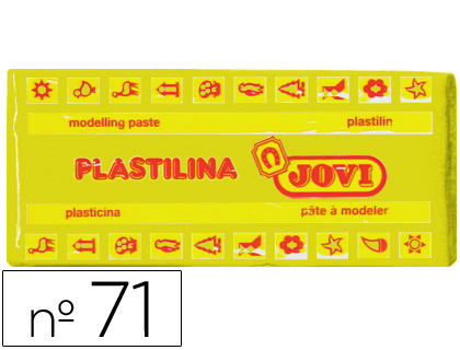 PLASTILINA JOVI 71 AMARILLO OSCURO UNIDAD TAMAO MEDIANO