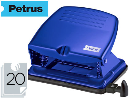 TALADRADOR PETRUS 65 COLOR AZUL CAPACIDAD 20 HOJAS